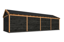 Overkapping Goteborg met zadeldak, type 3 - 1079 x 399 cm - Red Class Wood 